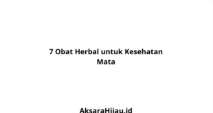 7 Obat Herbal untuk Kesehatan Mata